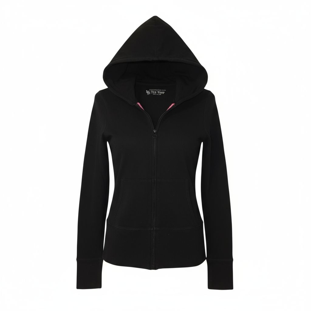 Victoria's Secret Black Zip-Up Hoodie